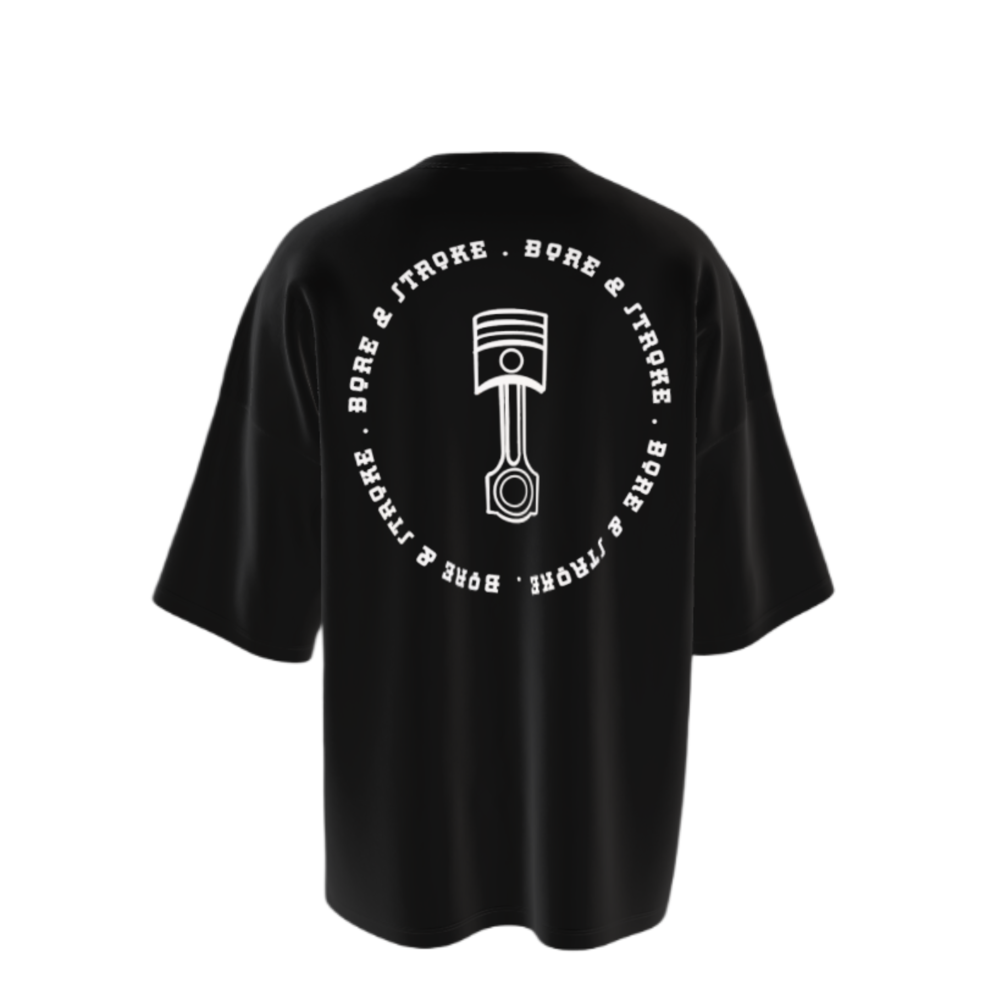 Bore & Stroke Oversize T-Shirt - Classic 2.1 English - Black