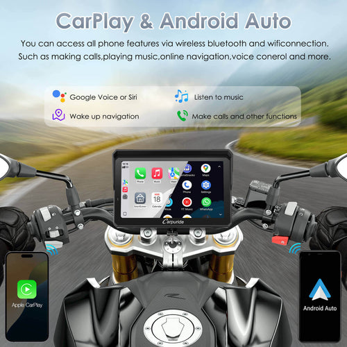 Carpuride - 7 inch Waterproof Carplay with Radar BSD - W702RS PRO + TPMS - Motofever