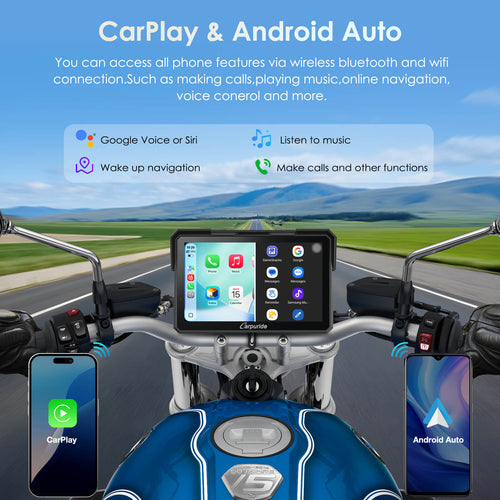 Carpuride - 7 inch Waterproof Carplay with HD Dual Camera - W702 Plus - Motofever