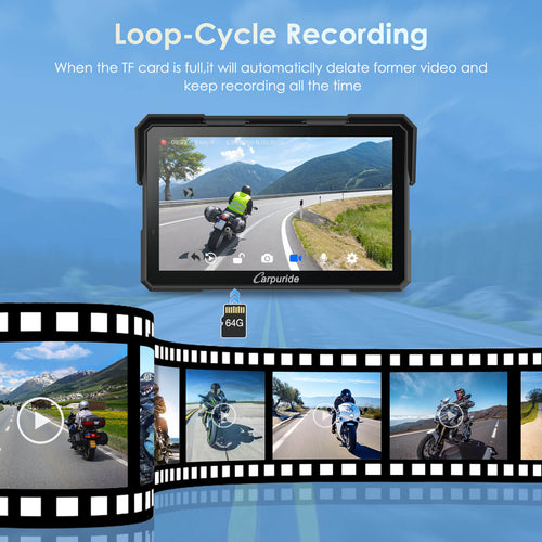 Carpuride - 7 inch Waterproof Carplay with HD Dual Camera - W702 Plus - Motofever