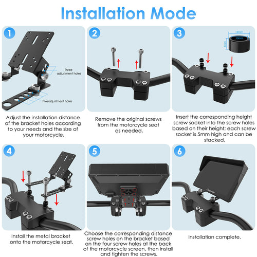 Carpuride - 7 inch Waterproof Carplay For Harley Davidson - W702H - Motofever