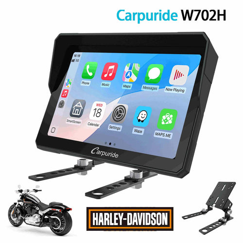 Carpuride - 7 inch Waterproof Carplay For Harley Davidson - W702H