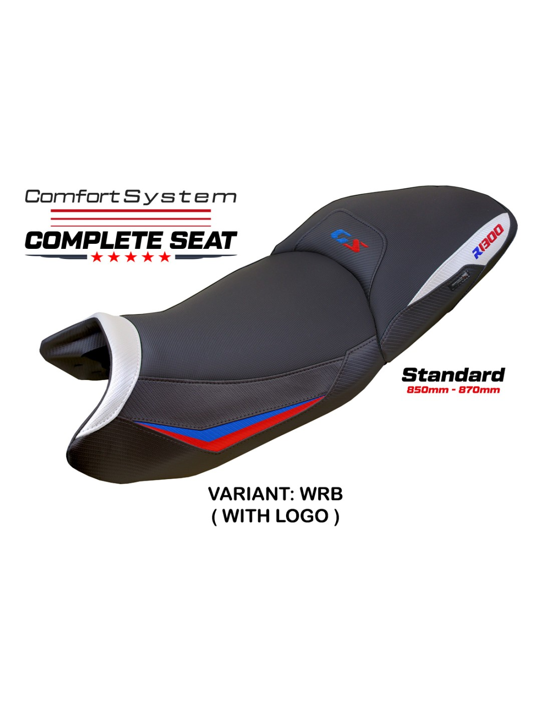 TPZ Italia - Complete Seats - BMW R 1300 GS (2023-2025) - Dorfen Comfort System - Standard