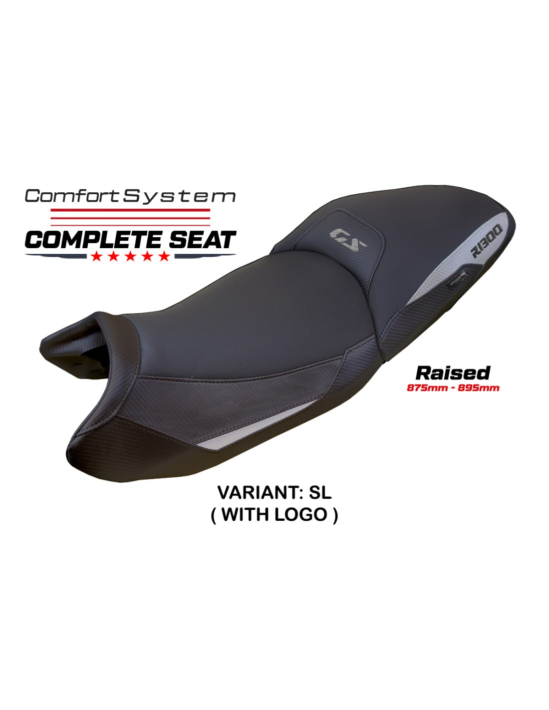 TPZ Italia - Complete Seats - BMW R 1300 GS (2023-2025) - Dorfen Comfort System - Raised