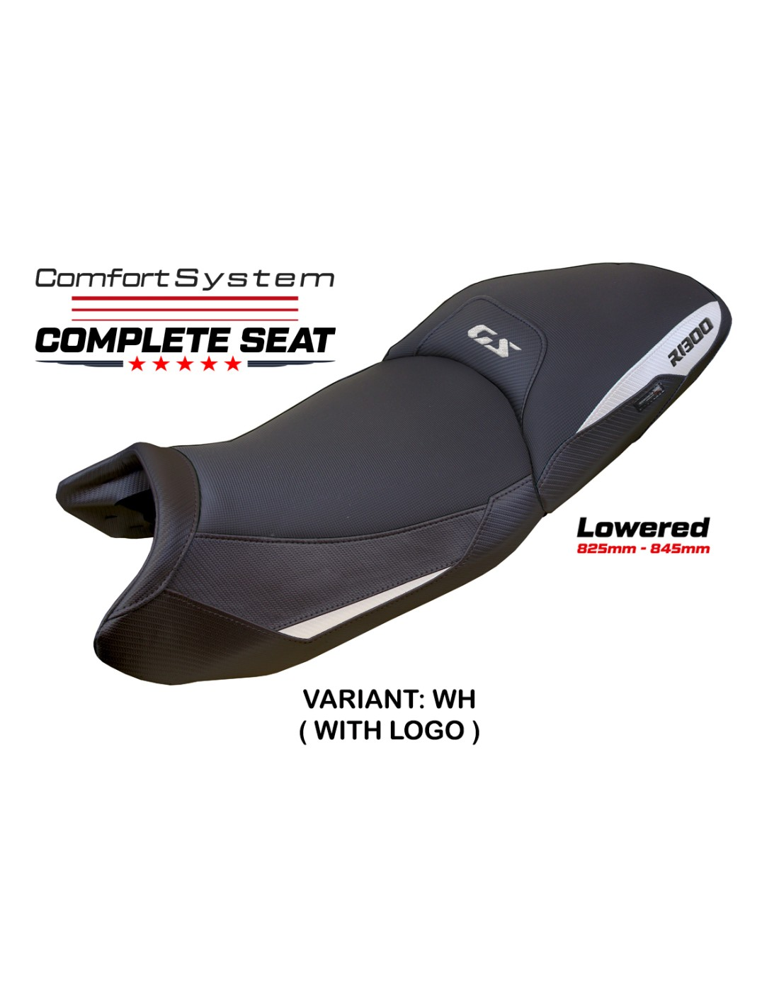 TPZ Italia - Complete Seats - BMW R 1300 GS (2023-2025) - Dorfen Comfort System - Lowered