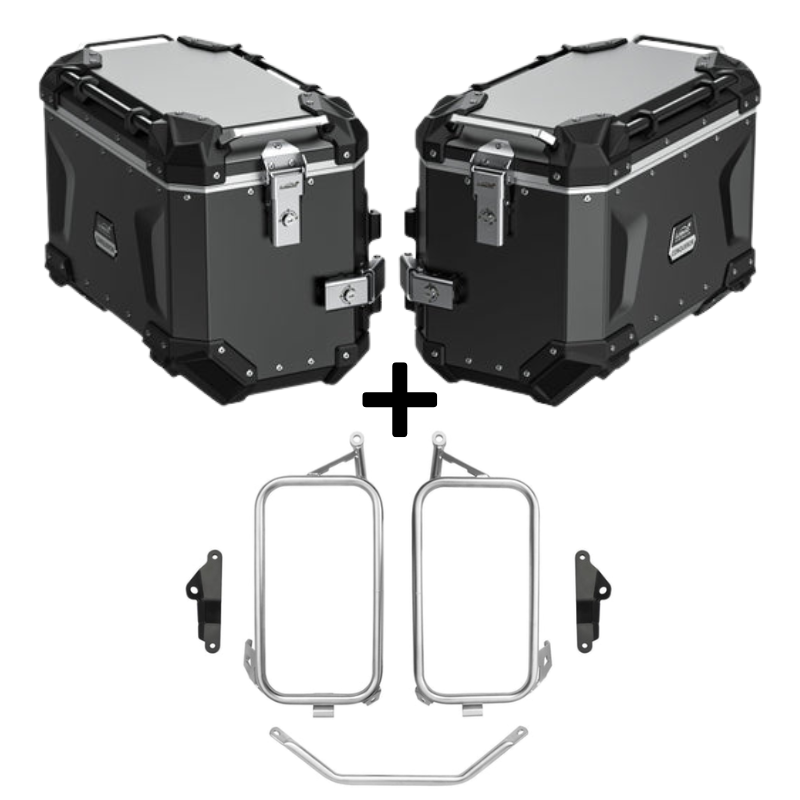 Loboo Conqueror Series Side Panniers & Rack Combo - BMW R1300 GSA - Motofever