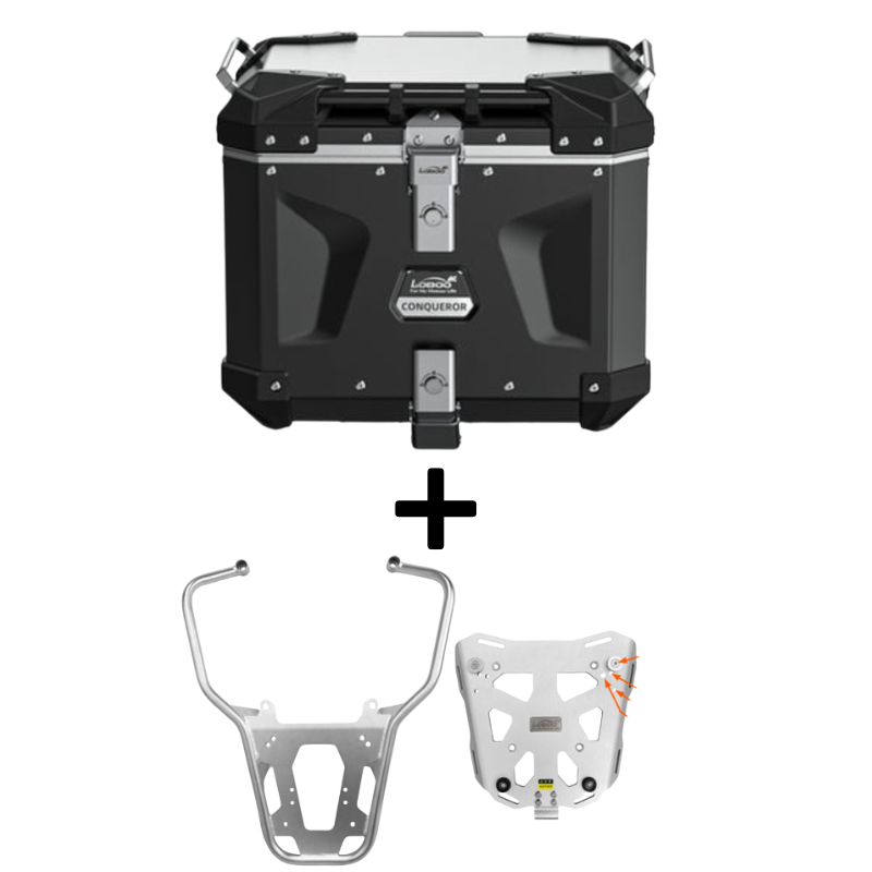 Loboo Conqueror Series Top Case & Rack Combo - BMW R1300 GSA - Motofever
