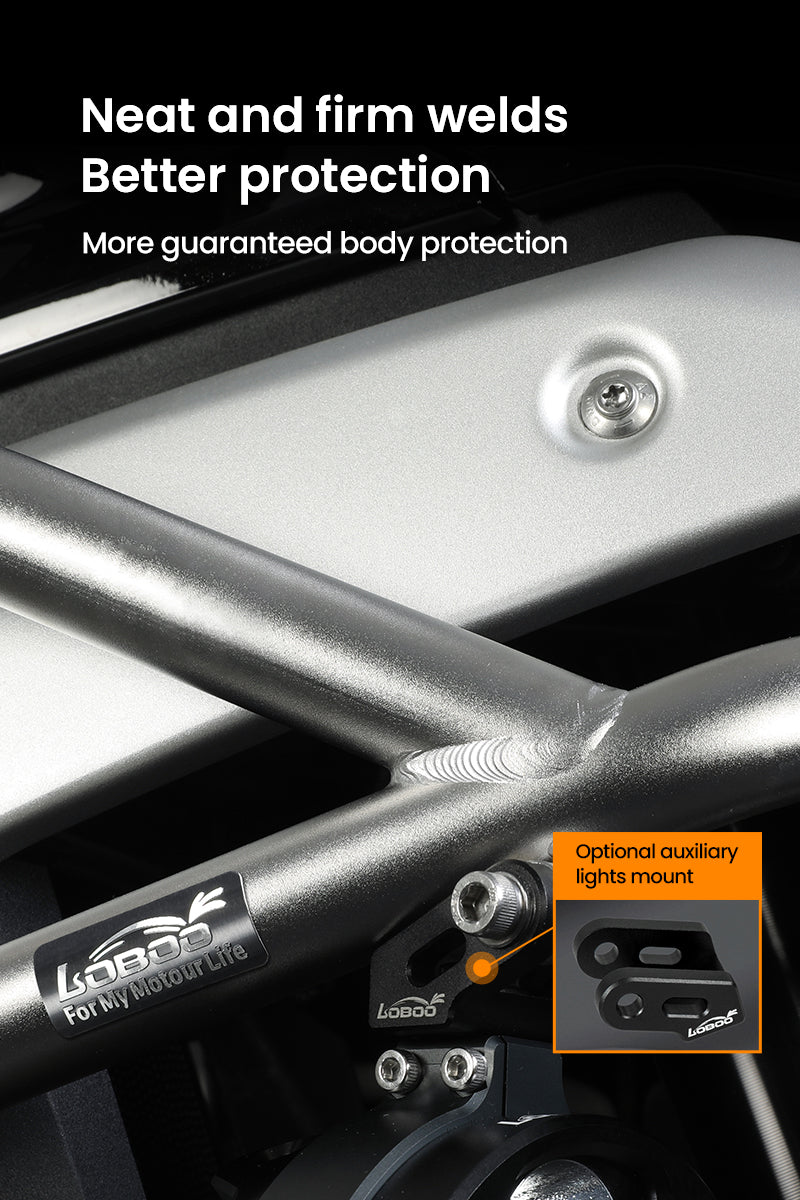 Loboo BMW R1300 GS Crash Bar - Upper & Lower - Black