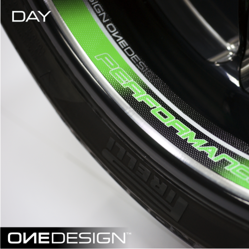 Onedesign - Wheel Stickers - Glow-In-Dark - GREEN (DCWR6P) - Motofever