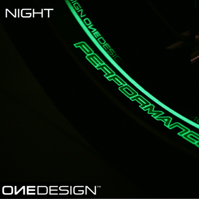 Onedesign - Wheel Stickers - Glow-In-Dark - GREEN (DCWR6P) - Motofever