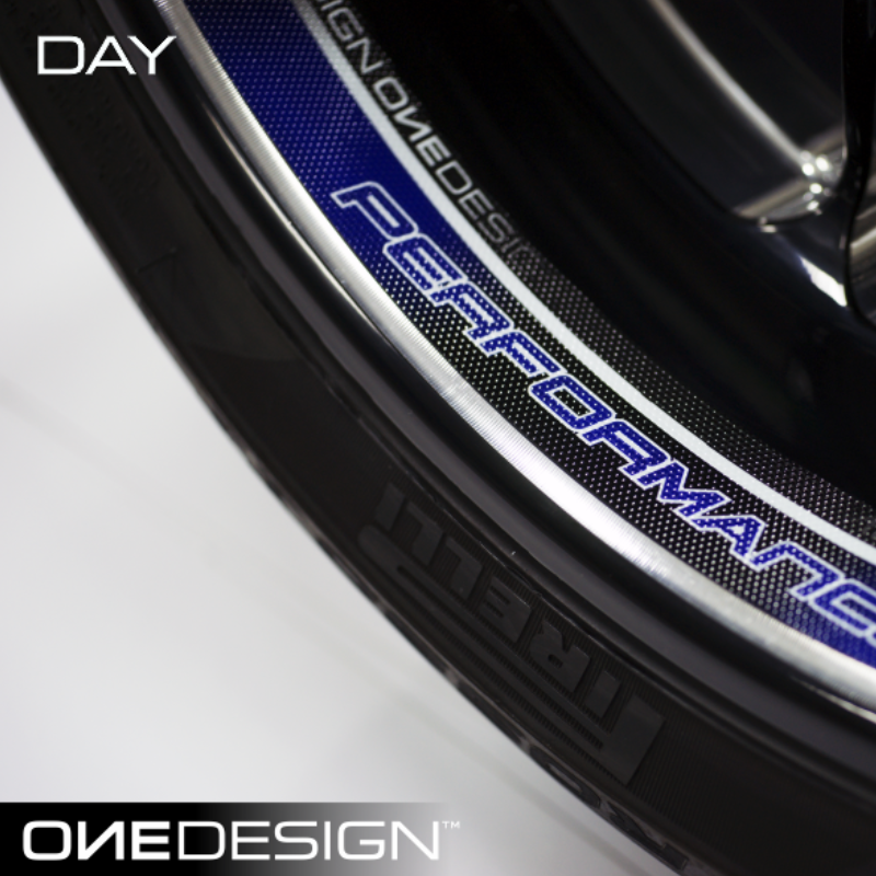 Onedesign - Wheel Stickers - Glow-In-Dark - BLUE (DCWR7P) - Motofever