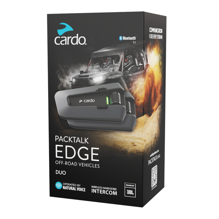 Cardo PackTalk Edge Headset - ORV - Duo Pack