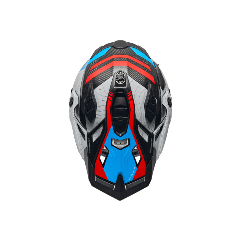 Nexx Helmet - X.WED3 - Furka Carbon - Red Blue