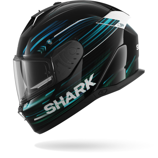 Shark Helmet - Skwal i3 -LIGHT-BLUR - Black Blue Green (KBG) - Motofever
