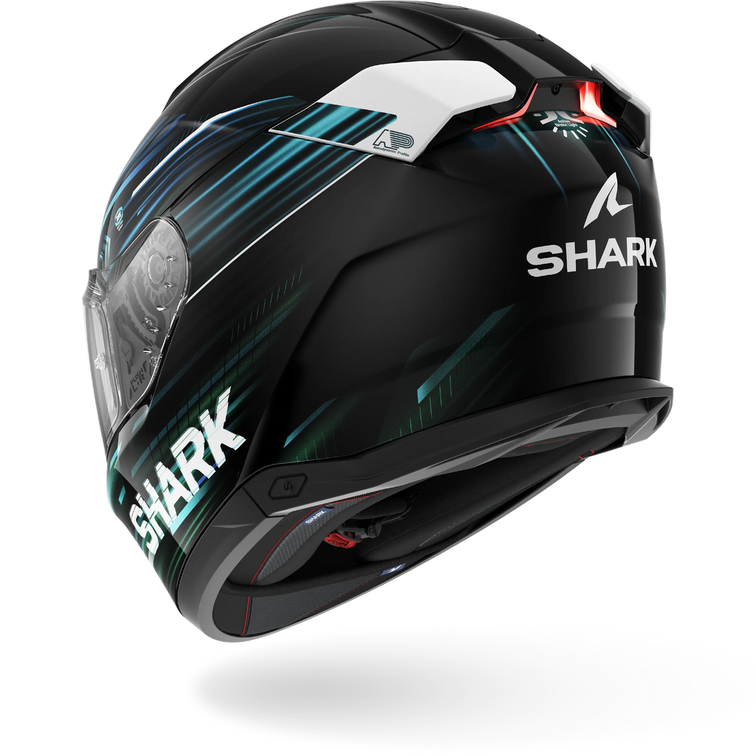 Shark Helmet - Skwal i3 -LIGHT-BLUR - Black Blue Green (KBG) - Motofever