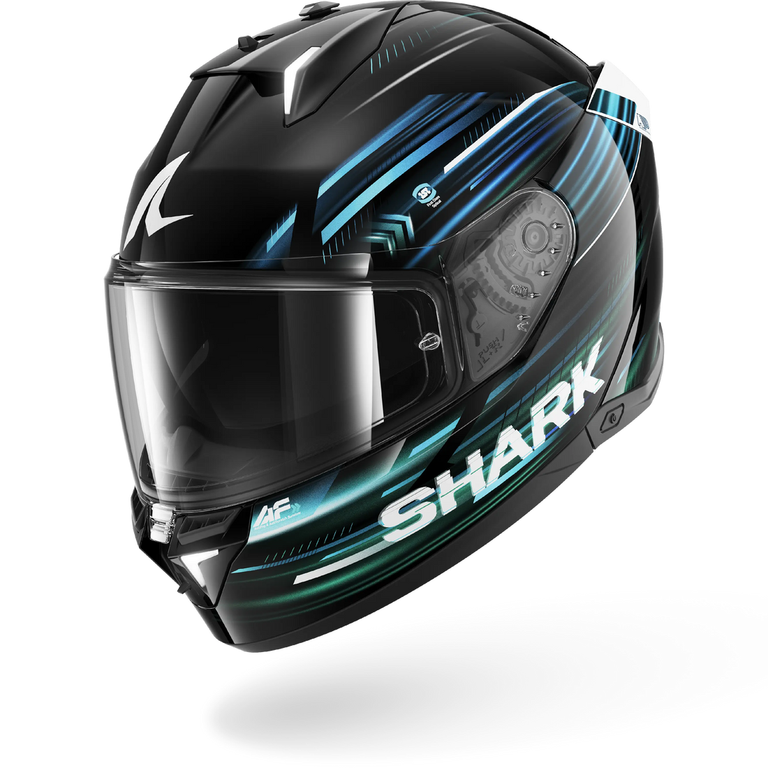 Shark Helmet - Skwal i3 -LIGHT-BLUR - Black Blue Green (KBG) - Motofever
