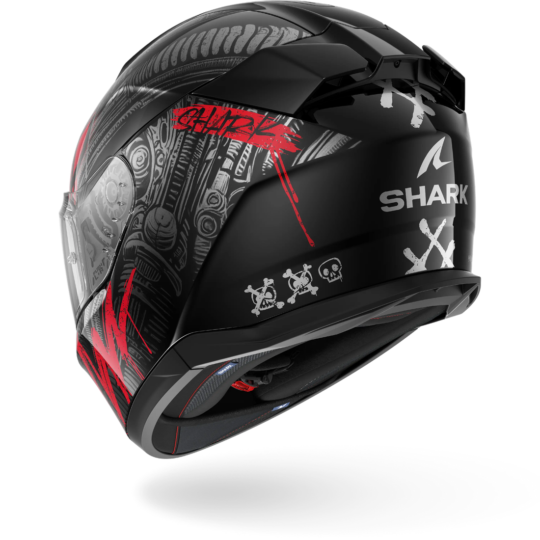 Shark Helmet - D-Skwal 3 - SHIEVER - Black Anthracite Red (KAR) - Motofever