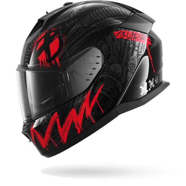 Shark Helmet - D-Skwal 3 - SHIEVER - Black Anthracite Red (KAR) - Motofever