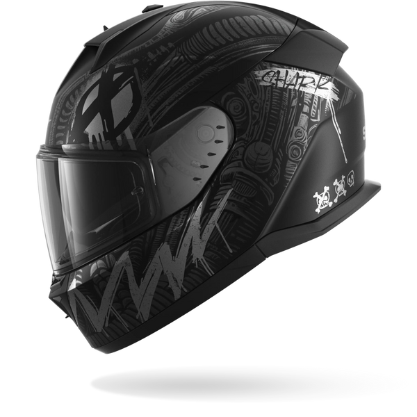 Shark Helmet - D-Skwal 3 - SHIEVER Matt - Black Anthracite Silver (KAS) - Motofever