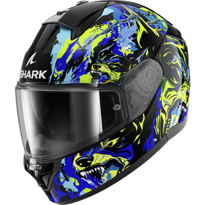 Shark Helmet - Ridill 2 - Raging Beast - Black Blue Green (KBG)