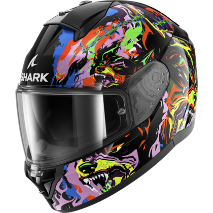 Shark Helmet - Ridill 2 - Raging Beast - Black Violet Yellow (KVY)
