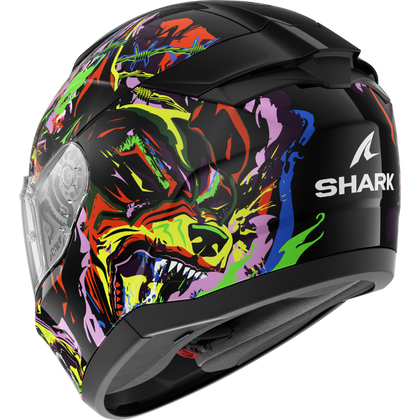 Shark Helmet - Ridill 2 - Raging Beast - Black Violet Yellow (KVY)