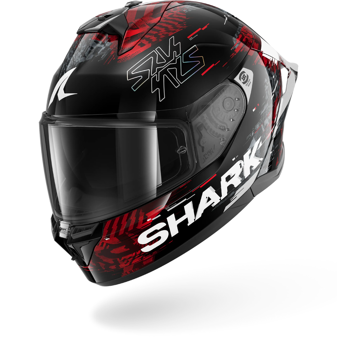 Shark Helmet - Skwal Cup - SPEED-VIB - Black Red Silver (KRS) - Motofever