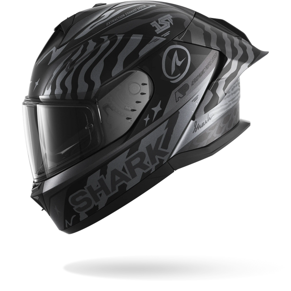 Shark Helmet - Skwal Cup - SPEED-FANCY Mat - Black Anthracite Silver (KAS) - Motofever
