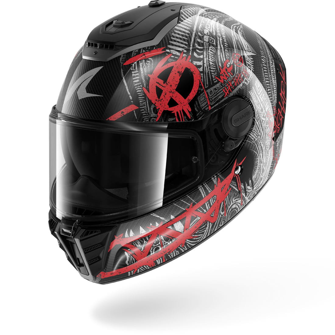 Shark Helmet - Spartan RS - SHIEVER Carbon - Anthracite Red (DAR) - Motofever