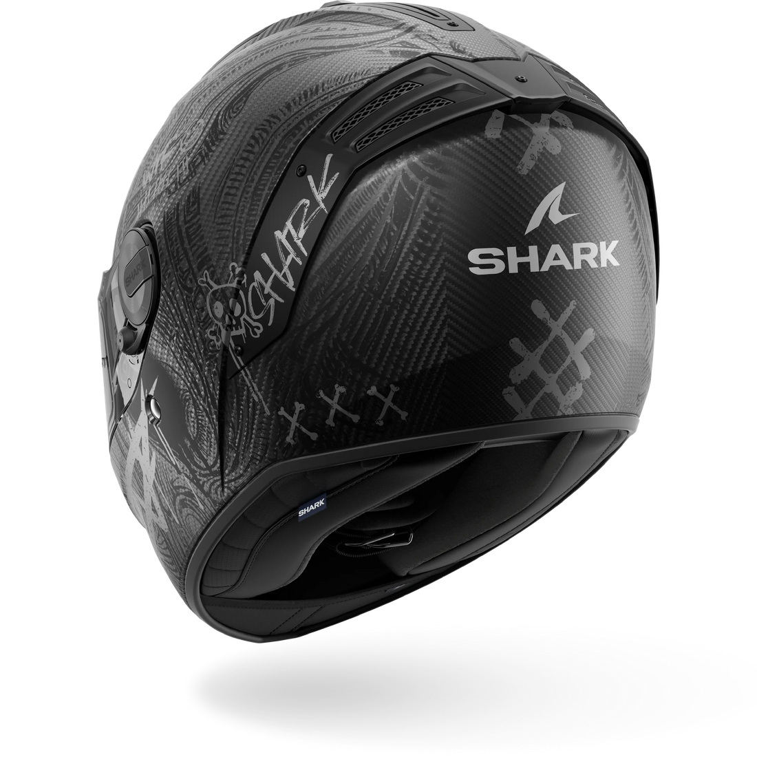 Shark Helmet - Spartan RS - SHIEVER Matt Carbon - Anthracite Silver (DAS) - Motofever