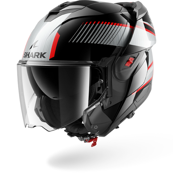 Shark Helmet - OXO Modular - SIKTER Gloss - Black Chrome Silver (KUS)
