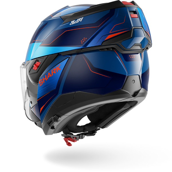 Shark Helmet - OXO Modular - MEKARIUM - Blue Chrome Orange (BUO) - Motofever