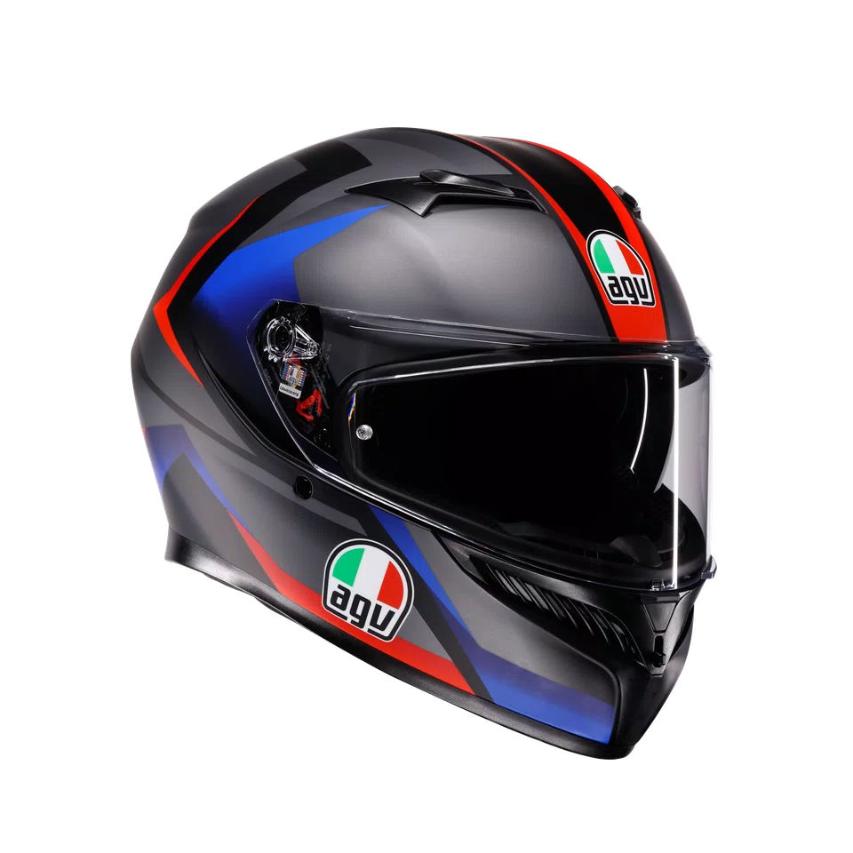 AGV Helmet - K3 - Striga - Black Blue Red