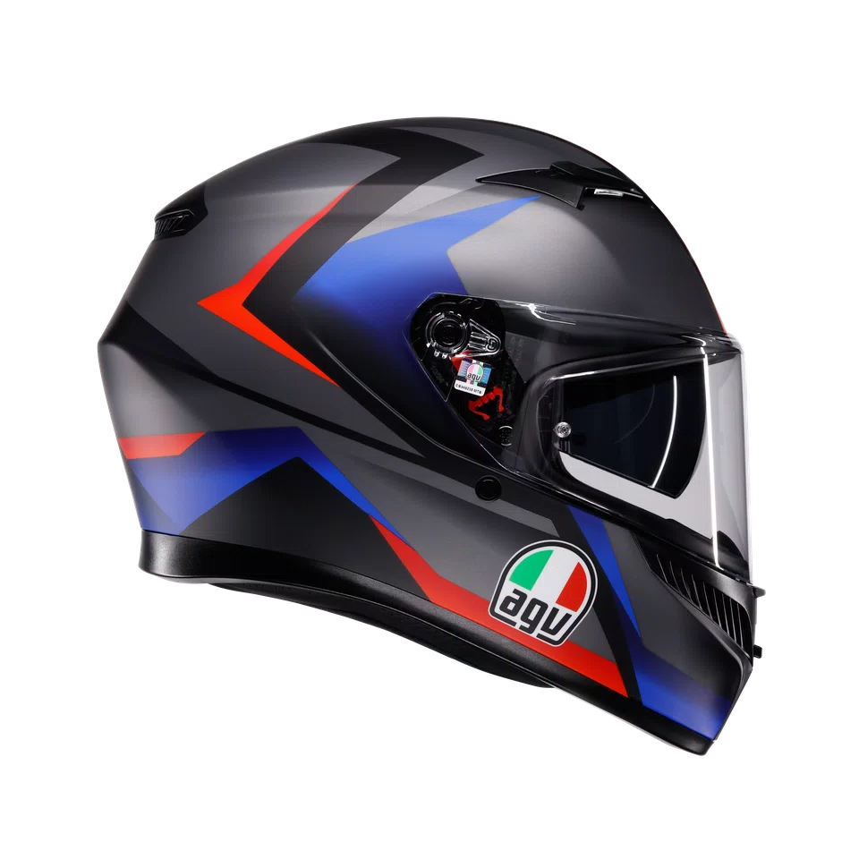 AGV Helmet - K3 - Striga - Black Blue Red