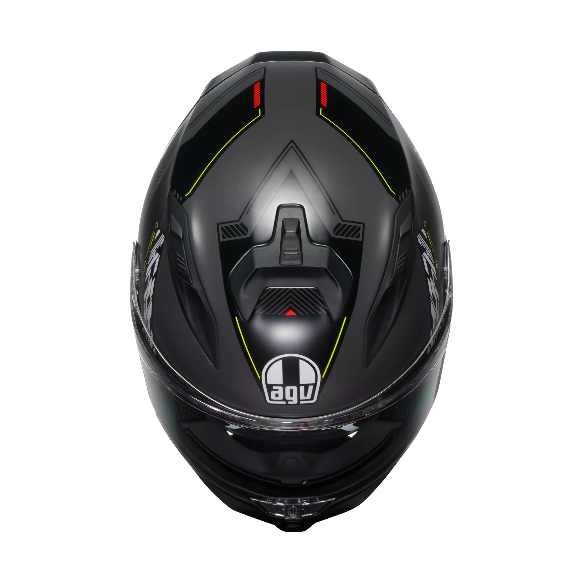 AGV Helmet - K7 - Khyber Matt - Gray Yellow Fluo