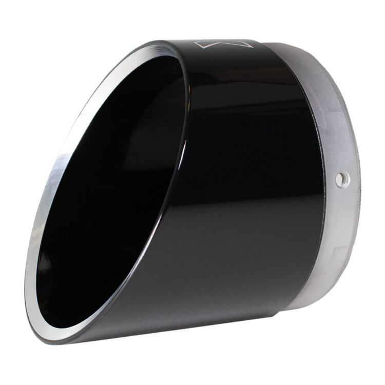 Khrome Werks Exhaust - Slip-Ons - HP-Plus 4.5" - HD Touring (2017-2025) - Black / Black Edge