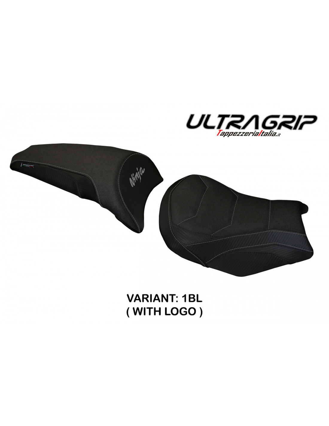 TPZ Italia - Seat Covers - Kawasaki Ninja 650 (2017-2025) - Full Seat - Sihu Ultragrip