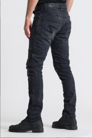 Pando Moto KARL DEVIL 9 Jeans, Length 30 - Black