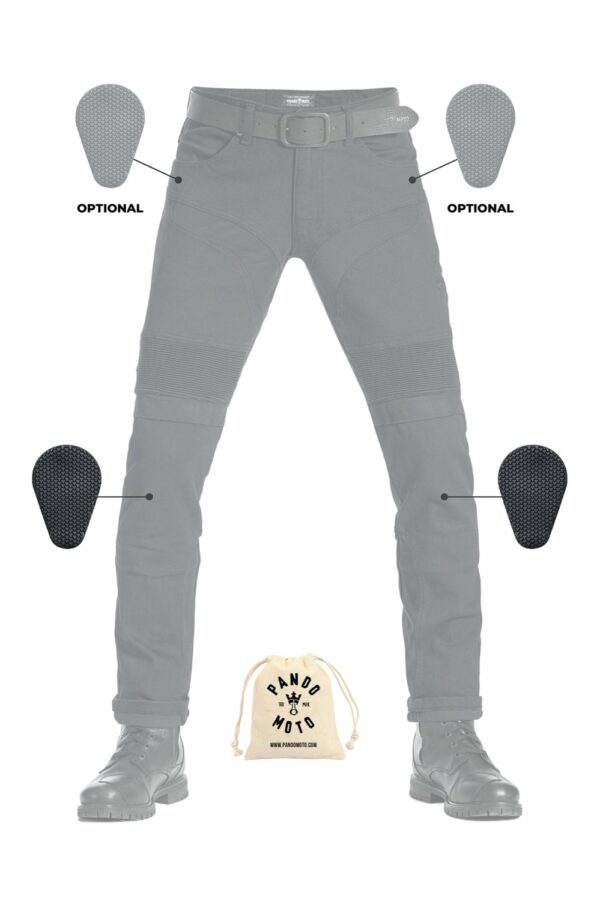 Pando Moto Jeans - KarlDo SLIM, L32 - Black