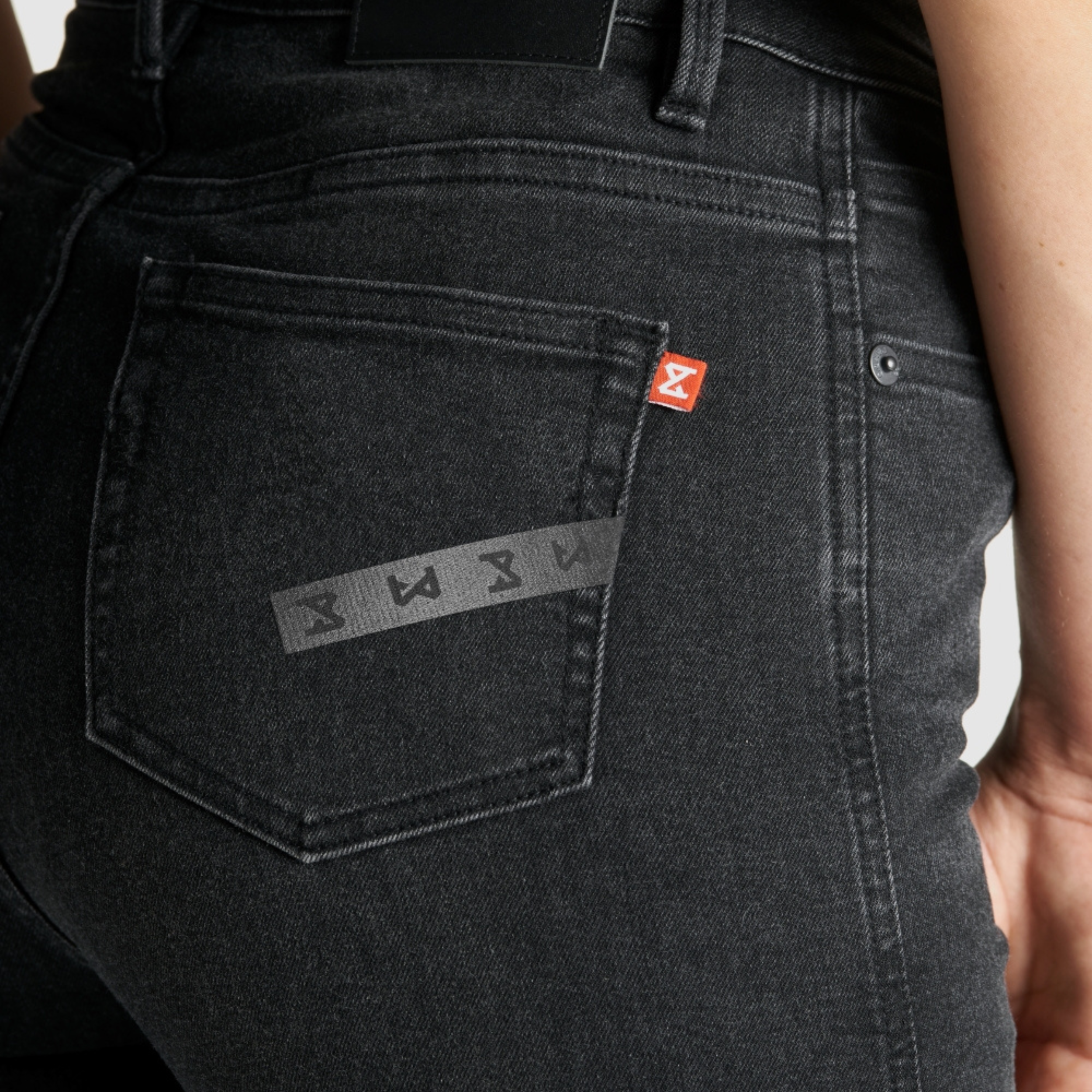 Pando Moto Jeans - Kusari Cor 01 (Women's), L30 - Black