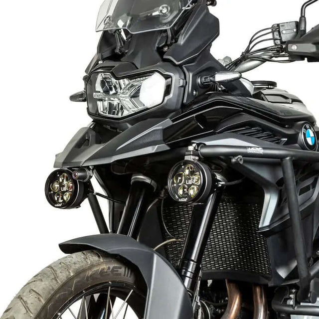 Loboo L16 Motorcycle Auxiliary Lights - Ø 98mm - Black
