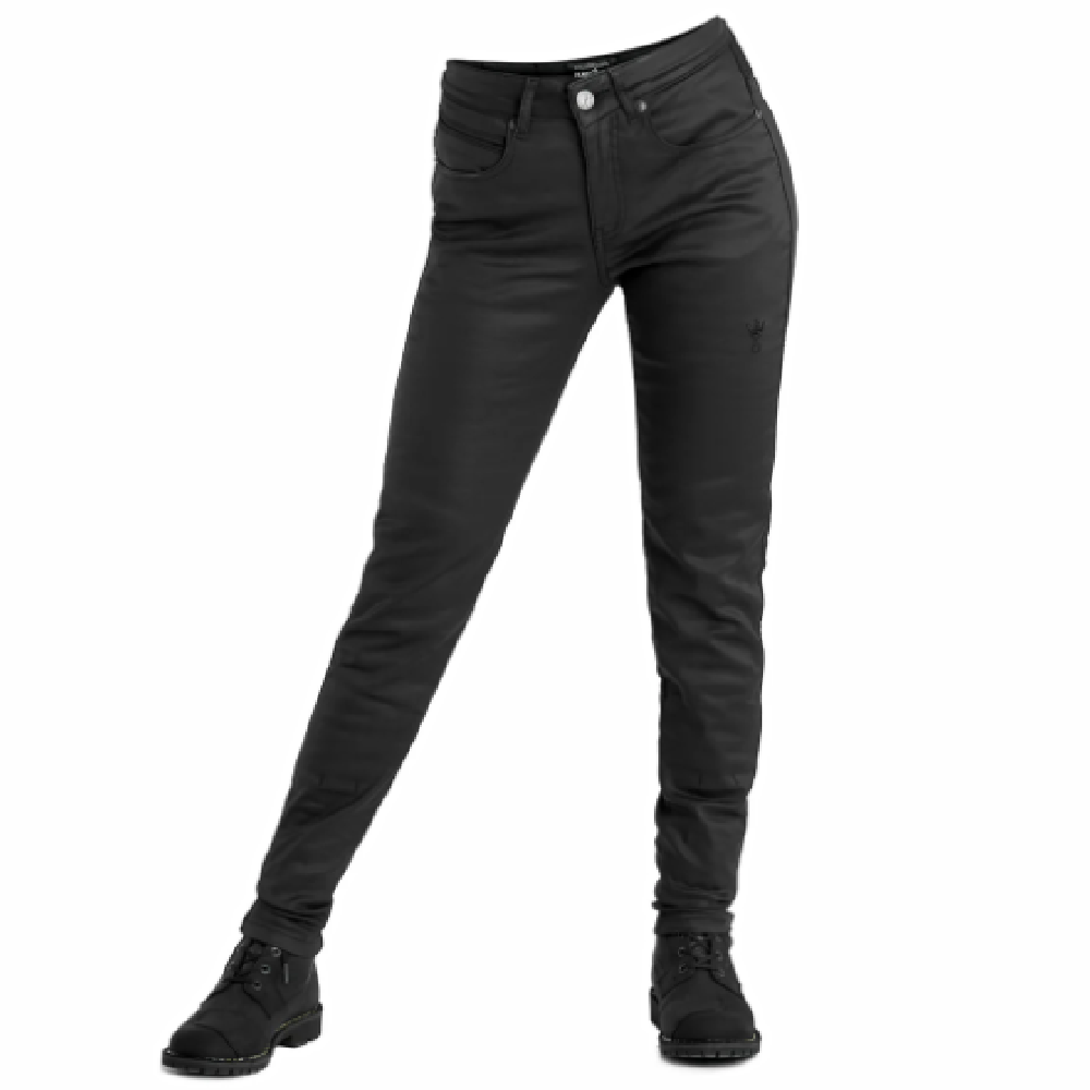 Pando Moto Lorica SLIM Women's Jeans, Length 30 - Black