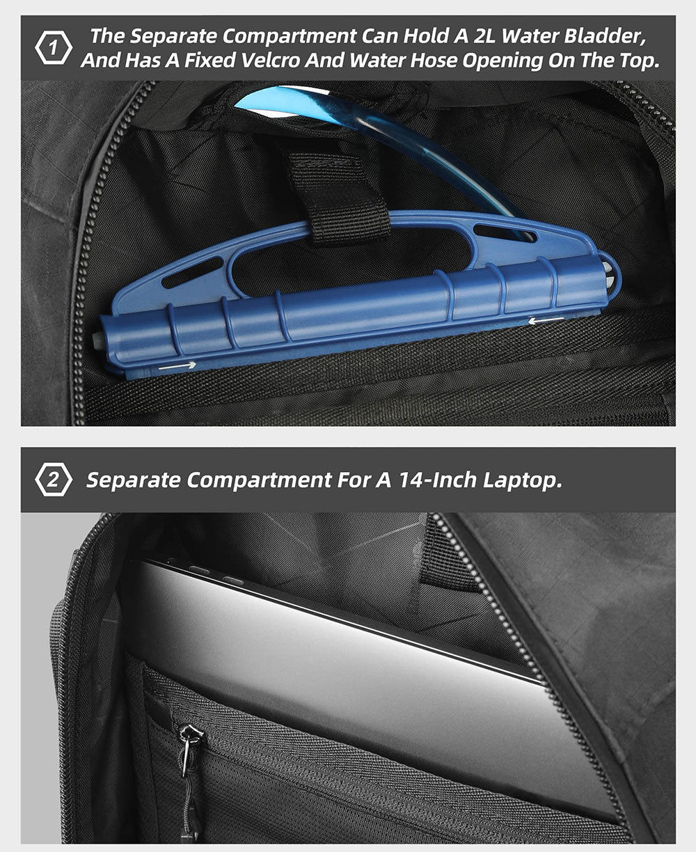 Rhinowalk - Mechanic X Magnetic Backpack (MJX2005BK)