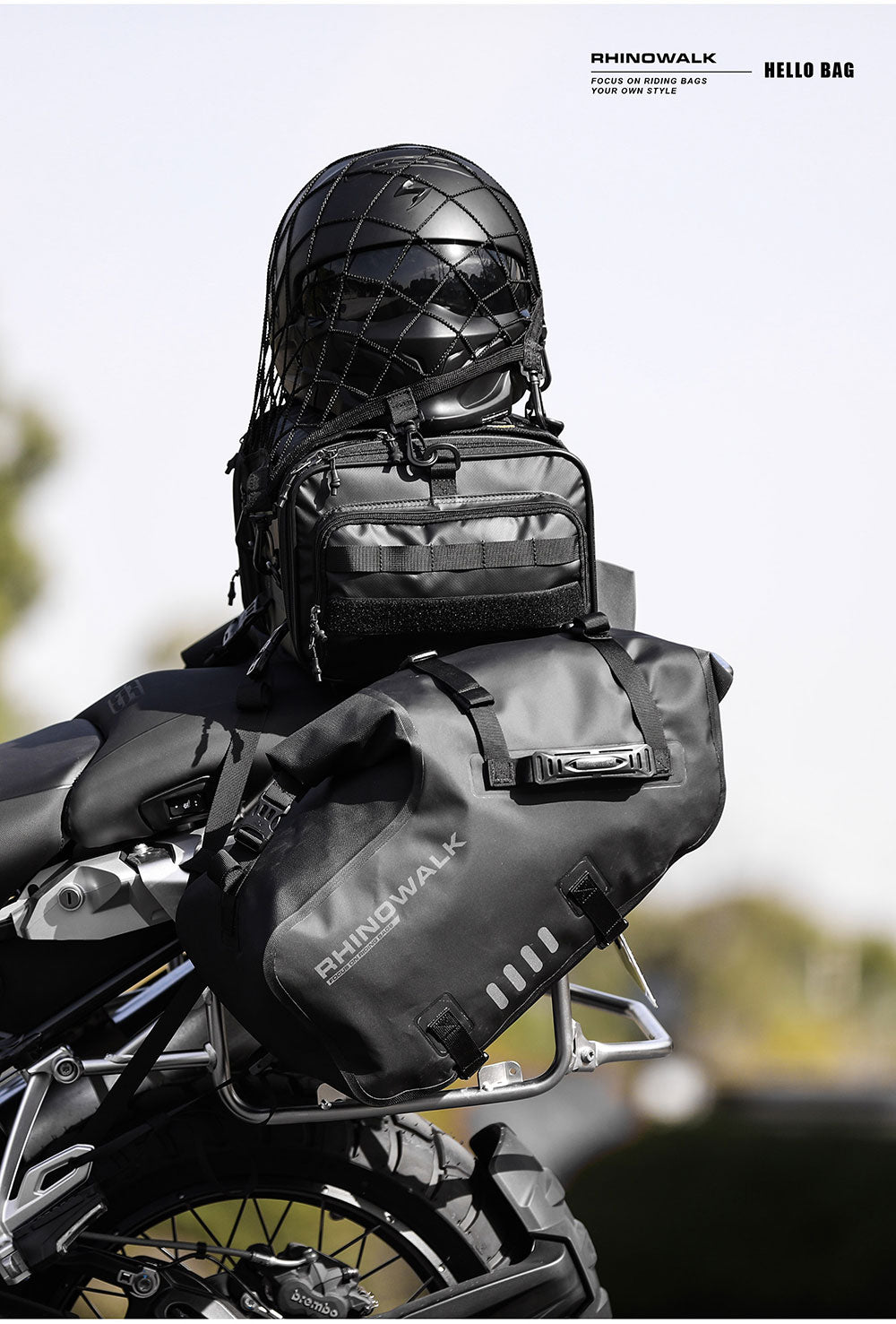 Rhinowalk - Motorcycle Helmet Net - Plastic Hook (MTR003B)