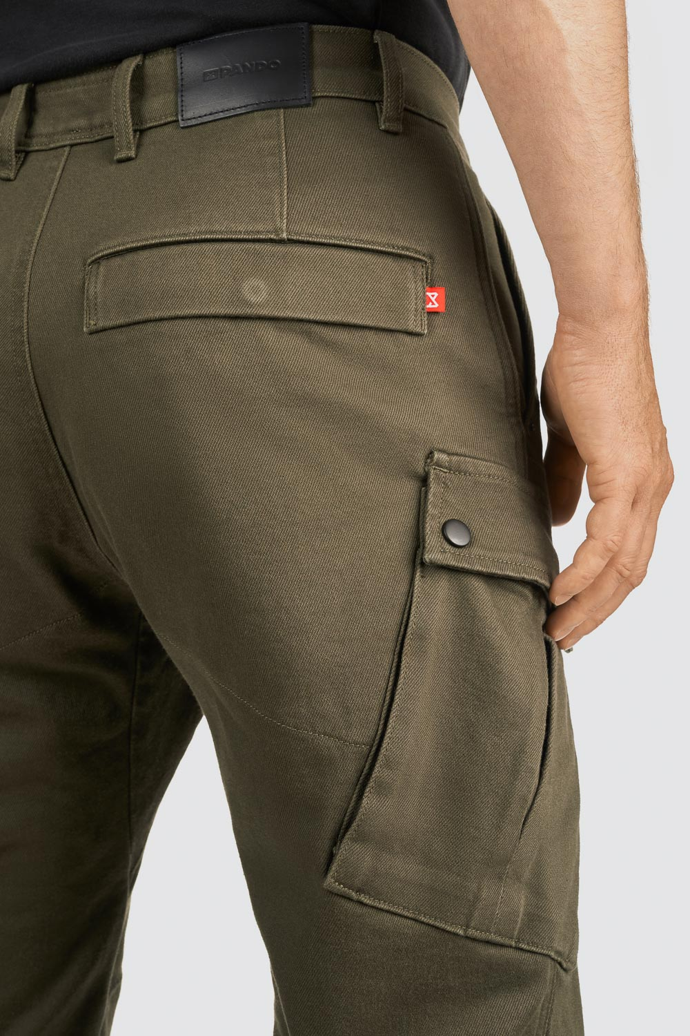 Pando Moto Jeans - Mark AAA, L32 - Olive Green