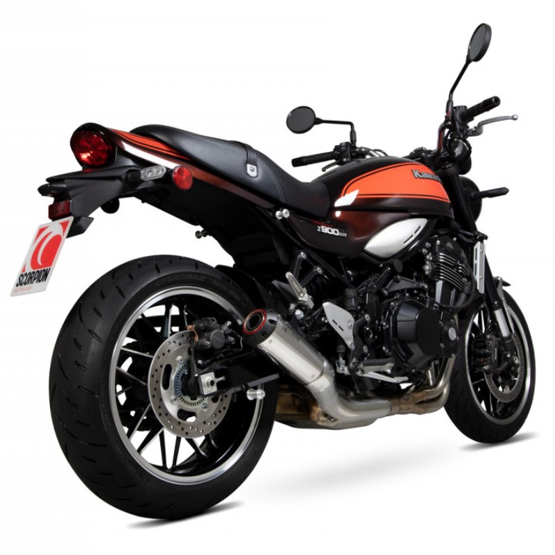 Scorpion Exhaust - Red Power Slip-on - Kawasaki Z 900RS / RS CAFE 2018-2024 - Polished Stainless