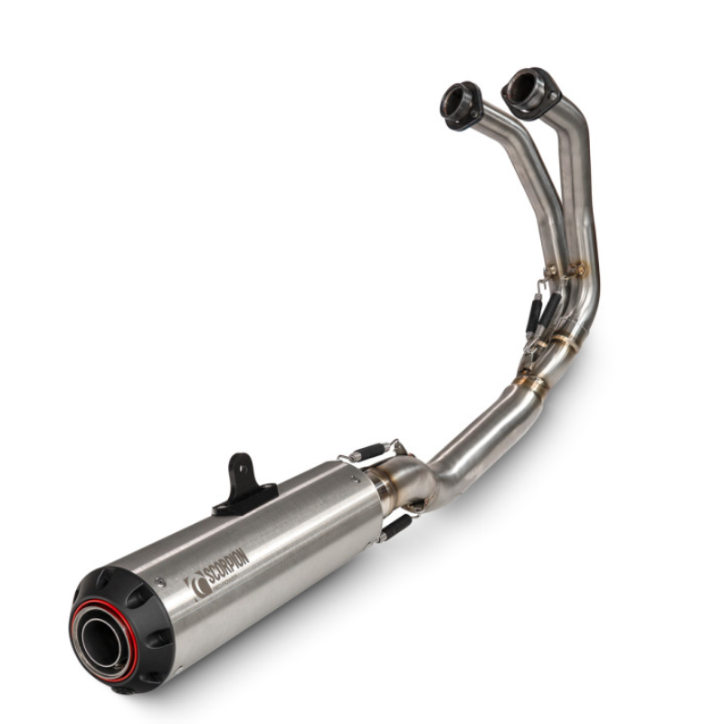 Scorpion Exhaust - Red Power Full System - Kawasaki Ninja 650 2023-2025 - Brushed Stainless