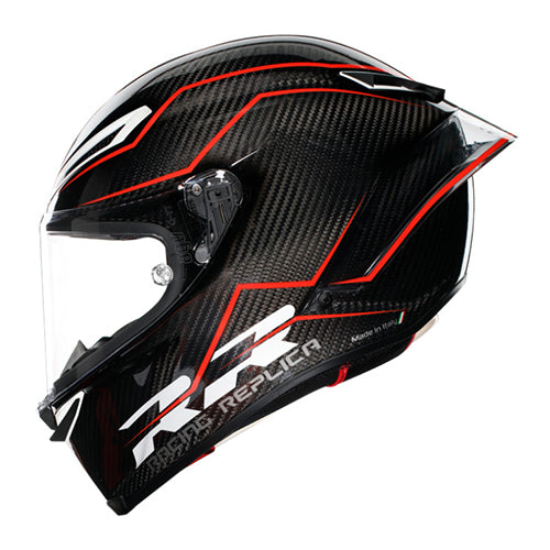 AGV Helmet - Pista GP RR Gloss Carbon - Performante - Black Red