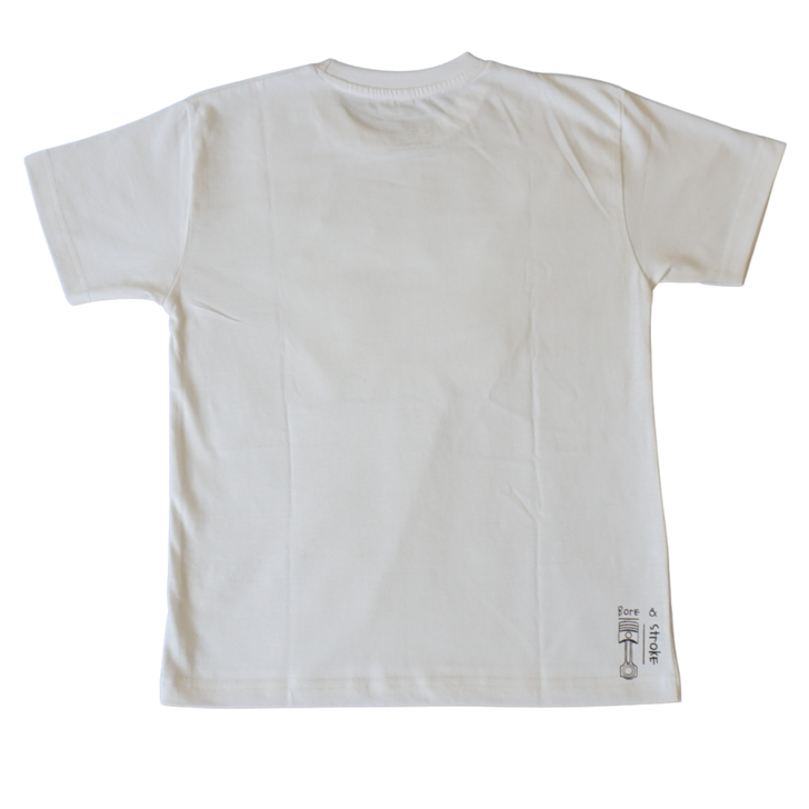 Bore & Stroke T-Shirt Kids - Pixel 9er - White