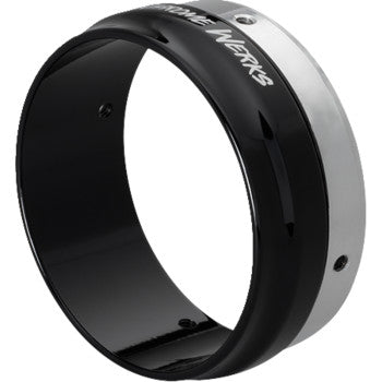 Khrome Werks Exhaust - HP-Plus 4.5" Slip-On Mufflers For Harley Touring 2017-2025 - Black Race Tip